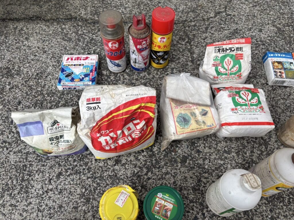 農薬処理の様子1